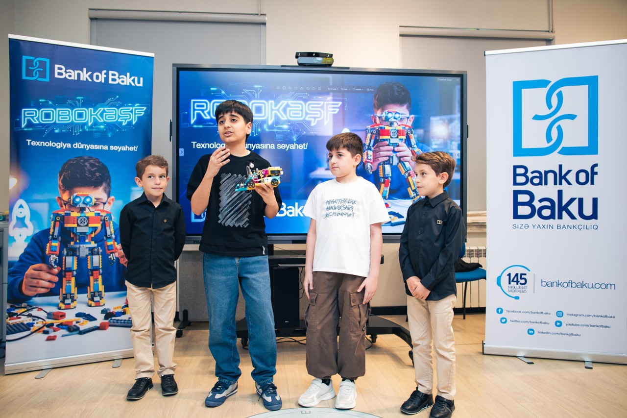 "Bank of Baku"dan şəhid və qazi övladları üçün “RoboKəşf” təşəbbüsü - FOTOLAR